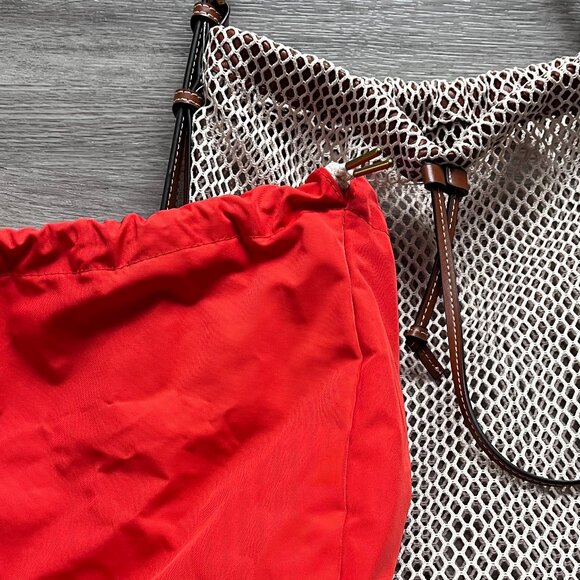 ZARA Fisherman Bucket Bag Orange - Picture 3 of 8